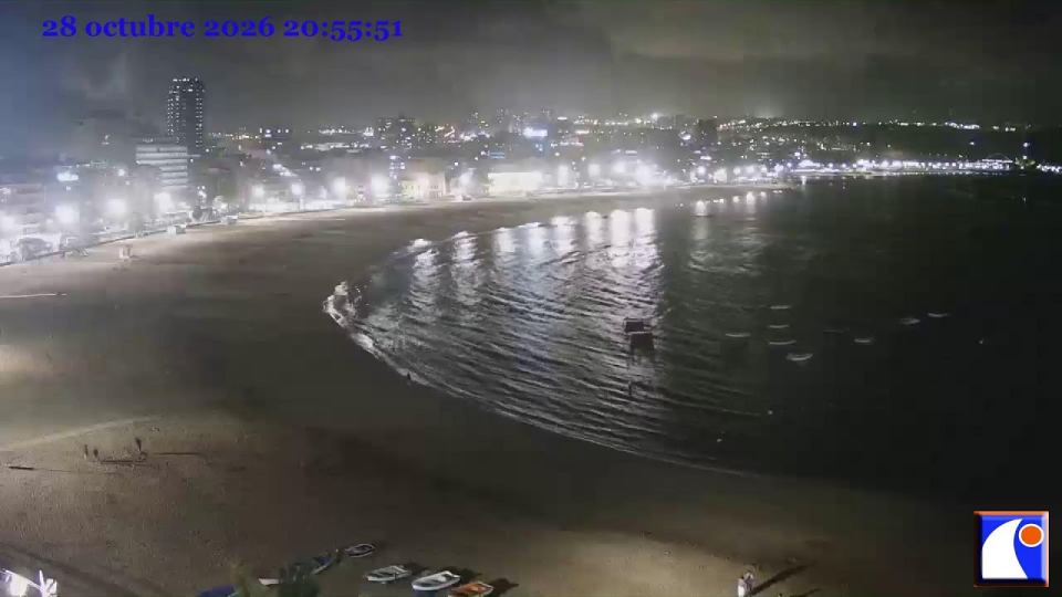 Playa de Las Canteras: cámara «La bahía»