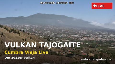 El Paso: cámara «El volcán Tajogaite»