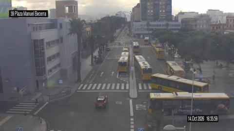 Tráfico en Las Palmas de Gran Canaria: cámara «Plaza Manuel Becerra»