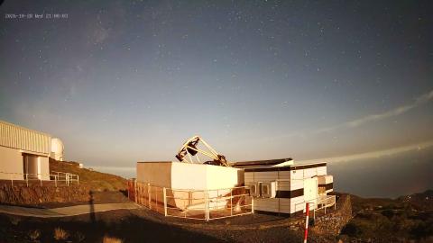 Roque de los Muchachos: cámara «Telescopio Liverpool»