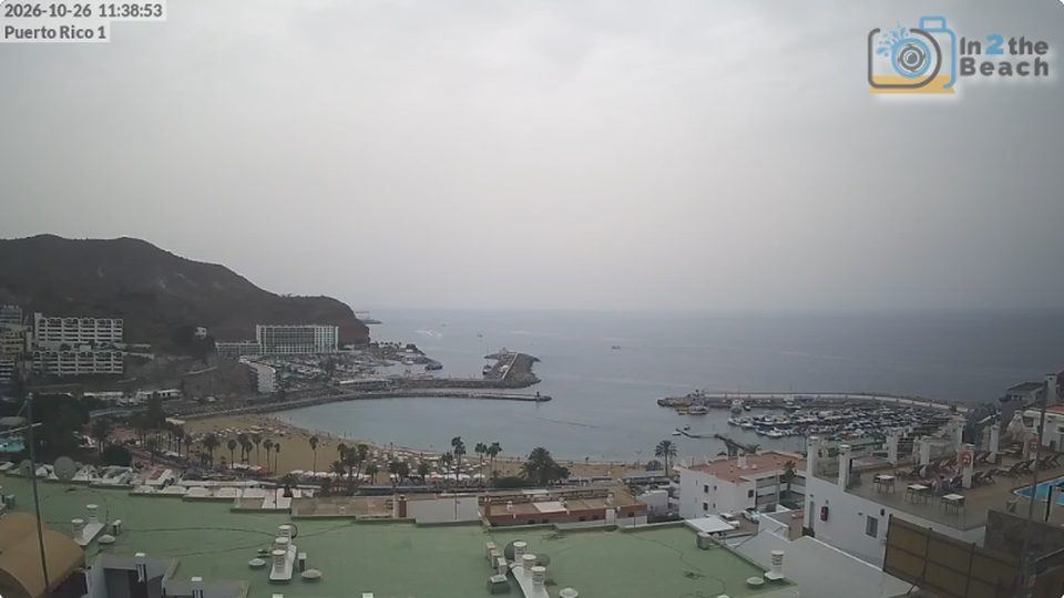 Puerto Rico de Gran Canaria: cámara «La playa y el puerto»