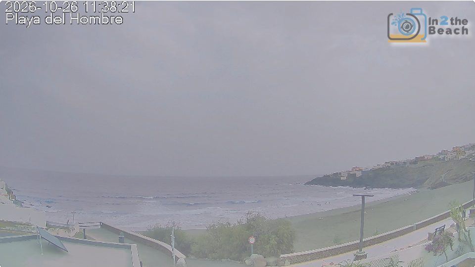 Playa del Hombre: cámara «La playa y el paseo»